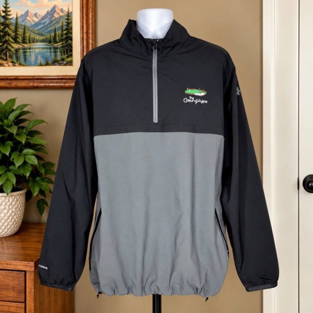 Under Armour The Coeur d'Alene Golf Windbreaker 1/4 Zip Men's 3XL Storm 2